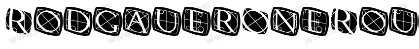 RodgauerOneRound Medium字体转换